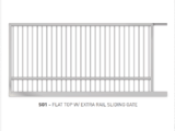 flat top with extra rail sliding gate