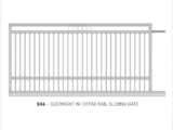 clermont with extra rail sliding gate