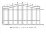 curved top proserpine sliding gate