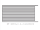 horizontal (40x40mm) angle sliding gate