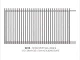 mixed vertical angle (25x25mm/25x50mm) sliding gate