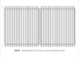 radiator style 65mm slat swing gate